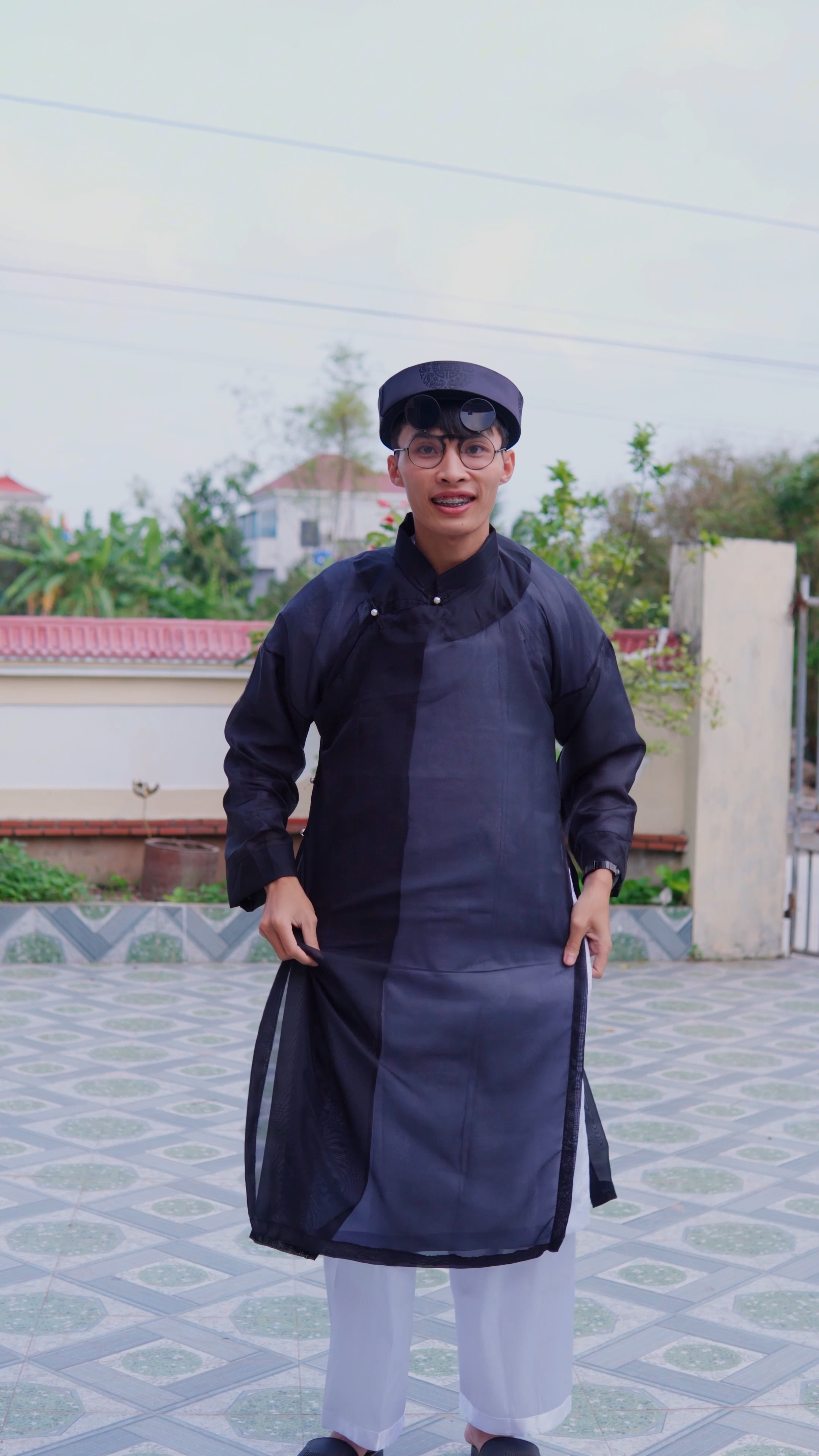 BỘ ÁO THE KHĂN XẾP NAM